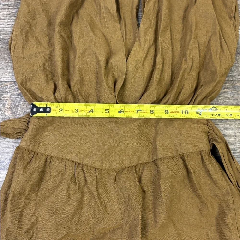 Zara Linen Blend Romper – Size XS
